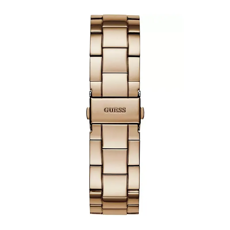 Guess G-Twist Rose Gold Dial Casual Ladies Watch- W1082L3